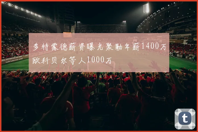 多特蒙德薪资曝光聚勒年薪1400万欧科贝尔等人1000万